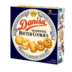 Danisa皇冠进口丹麦黄油曲奇饼干163g