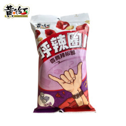 黄飞红 麻辣休闲零食花生辣椒圈呼辣圈儿椒盐味105g *6件