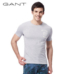 GANT/甘特夏新品男士圆领印花短袖T恤 时尚休闲204174
