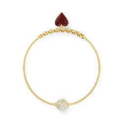SWAROVSKI施华洛世奇 简约爱心手链 5517641 M