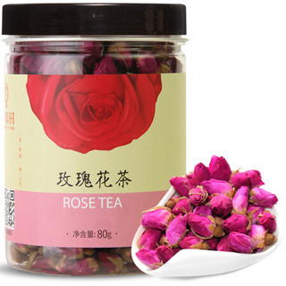 八享时玫瑰花茶80g 花草茶 干玫瑰 自营茶叶