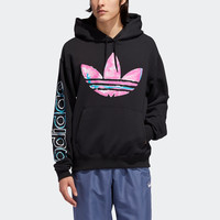adidas 阿迪达斯 三叶草 男款连帽套头衫 ED6273 黑色 M
