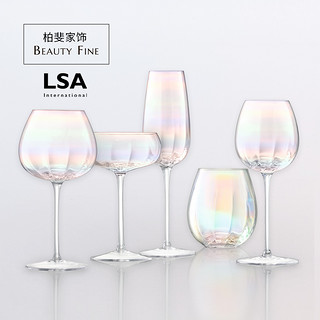 LSA International 5832 彩虹珍珠玻璃酒杯 香槟杯 250ml*4