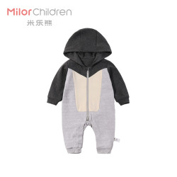 【双层】米乐熊 婴儿连体衣春秋宝宝外出哈衣0-3岁衣服M7H1098C