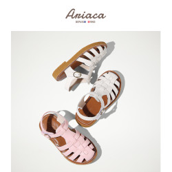 Ariaca真皮女童凉鞋