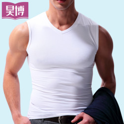 男士莫代尔V领背心