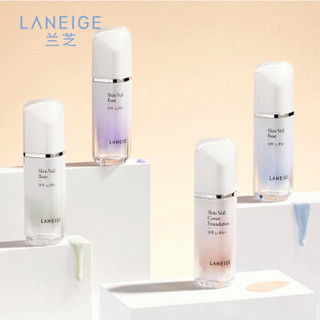 兰芝（LANEIGE）紫米礼盒（雪纱丝柔隔离30ml+隔离10ml*3+紫米美妆蛋+人形立牌）