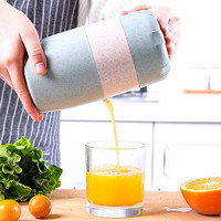 泰蜜熊柠檬榨汁杯橙汁手动榨汁机迷你橙子压榨机简易榨汁机家用水果小型食品级pp+小麦材质健康环保