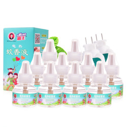 霸王电热蚊香液10瓶送2加热器家用插电式驱蚊水无味型卧室驱蚊液