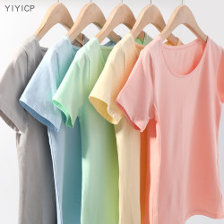 YiYiCp 2019夏季新款白色短袖T恤女韩版