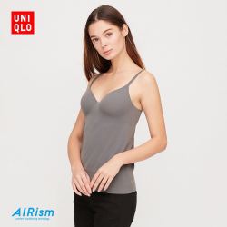 女装 AIRism无缝V领Bra吊带衫(打底衫) 422275 优衣库UNIQLO