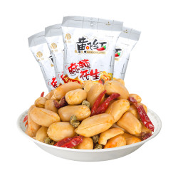 黄飞红花生麻辣花生210g*4袋麻辣香脆开袋即食花生米坚果下酒菜 *2件
