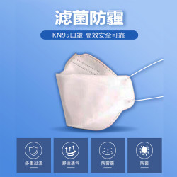 KN95立体口罩50支装 防飞沫防雾霾防尘(50支装)
