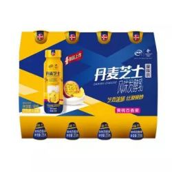 伊利 丹麦芝士 黄桃+百香果口味 215g*4 低温酸奶酸牛奶风味发酵乳 *3件