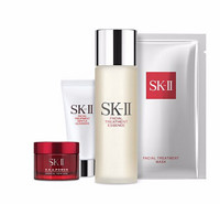 SK-II 神仙水 75ml+肌源赋活修护精华霜 15g+洗面奶 20g+护肤面膜 1P