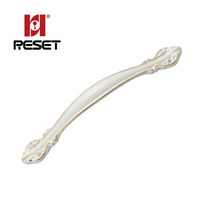 锐赛特（RESET）RST-323 拉手 柜门拉手现代简约抽屉衣柜拉手欧式门把手五金配件 象牙白 96孔距 C款