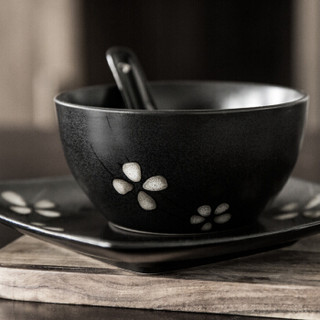 悠瓷 youcci 创意日式樱花6人食器陶瓷餐具套装 中西式家用碗碟盘套装 格调27件套