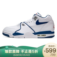 耐克NIKE 男子 复古 气垫 小乔4 休闲鞋 AIR FLIGHT 89 运动鞋 CN5668-101白色46码