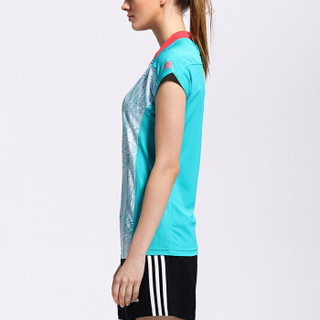 阿迪达斯 Adidas 短袖T恤女夏季运动休闲羽毛球服AC5002 绿色 XS