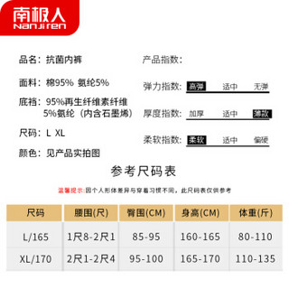 南极人女士内裤女高腰收腹提臀无痕石墨烯抗菌抑菌裆塑身内衣三角底裤女式裤头 86040高腰款3条 XL/170