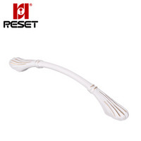 锐赛特（RESET）RST-328 拉手 柜门拉手现代简约抽屉衣柜拉手欧式高档门把手五金配件 象牙白 96 孔距 B款