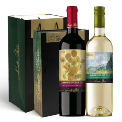 Santa Rita 圣丽塔 国家画廊系列典藏葡萄酒梵高双支礼盒 750ml*2瓶 葡萄酒礼盒