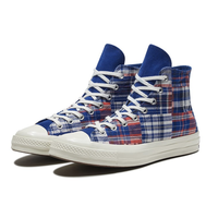 CONVERSE 匡威 166849C 高帮休闲鞋 三星标蓝红格纹 41