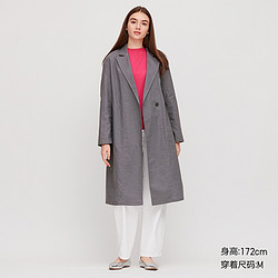 UNIQLO 优衣库 女装麻棉大衣