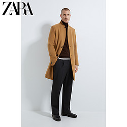 ZARA 00706590704 男士秋冬倒翻领大衣外套