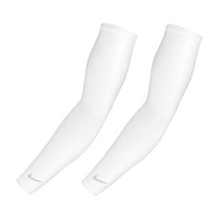 耐克（NIKE）运动护具 护臂 轻质跑步臂套 AC3397-107/NRS66107LX 两只装 白 L/XL