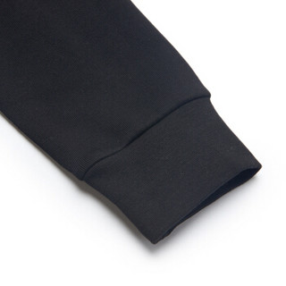 TRUSSARDI JEANS杜鲁萨迪男士黑色棉质字母图案加绒长袖连帽卫衣52F00062 1T001651 K299 M码