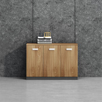 卡奈登 简约档案储物矮柜 木质办公家具文件柜 职员办公资料茶水柜 三门YXJJ-57