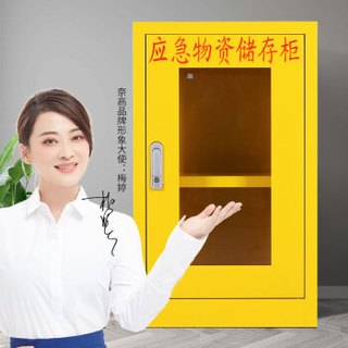 奈高 钢制应急物资柜 灰色带背网单抽 750*450*260mm