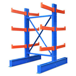 欧宝美悬臂式重型货架五金钢管管材仓库厂房货架双面副架1300*1500*2000