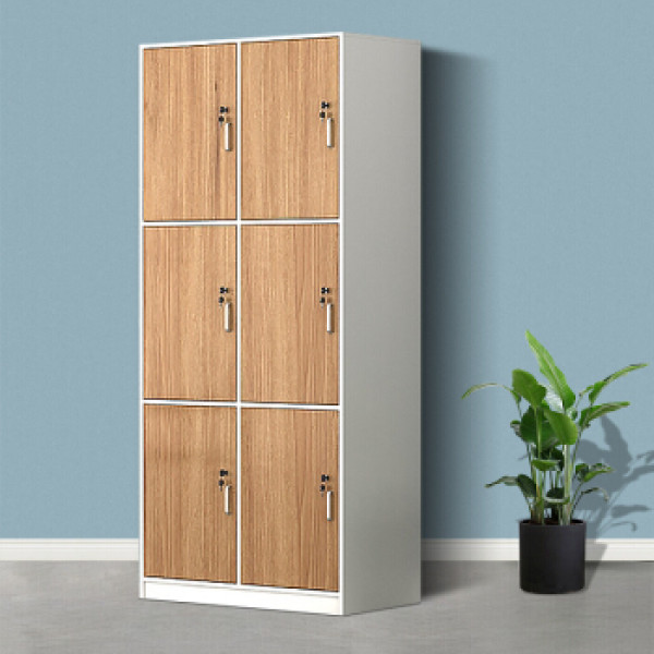 商品中伟木质更衣柜板式员工储物柜带锁鞋柜储物柜健身房游泳馆浴池