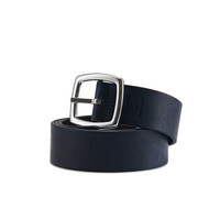 TRUSSARDI  JEANS杜鲁萨迪男士蓝色小牛皮革字母暗纹针扣腰带71L00071 9Y099999 U280 110码