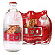 泰国进口 LEO 力欧 气泡水苏打水 无糖0卡 组合装玻璃瓶 325ml*6瓶 *5件