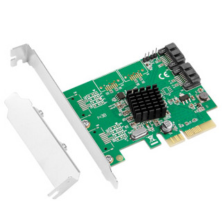 魔羯（MOGE）MC2695 硬盘加速卡多功能阵列卡 SATA3.0 台式机SATA3.0阵列卡RAID0/1