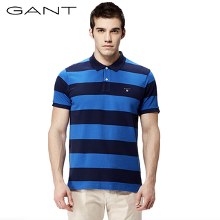 GANT 甘特 222110 男士条纹POLO衫