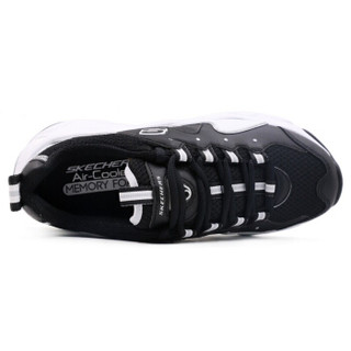 斯凯奇SKECHERS 女子 熊猫鞋 D'LITES系列时尚绑带运动鞋 运动 休闲鞋 88888334/BKW 38码 US8码
