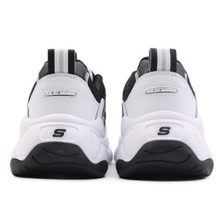 斯凯奇SKECHERS 女子 熊猫鞋 D'LITES系列时尚绑带运动鞋 运动 休闲鞋 88888334/BKW 38码 US8码