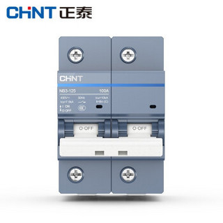 正泰（CHNT）NB3-125 2P C100A 空气开关家用断路器短路保护NB3-125