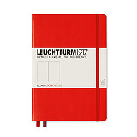 LEUCHTTURM1917 灯塔 硬面笔记本 A4/233页 空白内页 红色