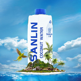100%椰子水富含天然电解质NFC椰青果汁1L*1瓶家庭装 1件装