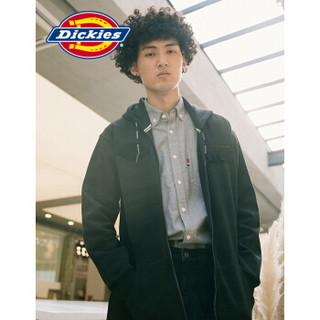 Dickies 帝客 男式中长款印花连帽卫衣 DK006878 浅灰色 00M