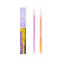 kinbor 2支装彩色中性笔 签字笔 纤维笔水性笔 余晖DTD10013
