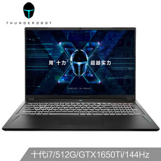 ThundeRobot 雷神 新911绝地武士 16.6英寸游戏本（i7-10750H、8GB、512GB、GTX1650Ti、144Hz）