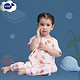 米乐鱼 婴儿儿童睡袋宝宝抱被短袖纱布防踢被分腿睡袋2层 番茄密语100*55cm *2件