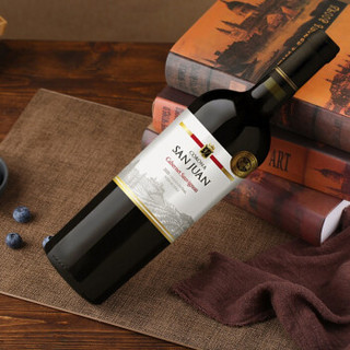京东PLUS会员：智利原瓶进口红酒 圣胡安皇冠系列干红葡萄酒 赤霞珠 单支装 *2件