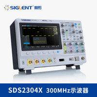 鼎阳（SIGLENT）SDS2000系列70M至300M数字示波器2/4模拟通道+8路数字通道SDS2204X（主机质保3年）